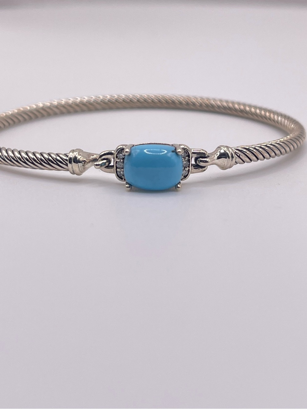 David Yurman Turquoise Chatelaine Bracelet with Diamonds - Picture 3 of 10
